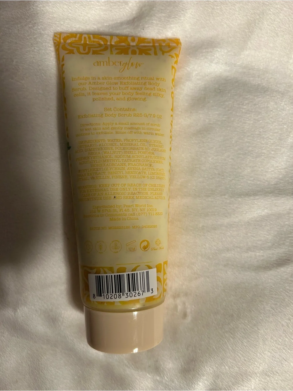 🎉Amber Glow Sweet Lemon Exfoliating Body Scrub - Yellow 7.9 OZ